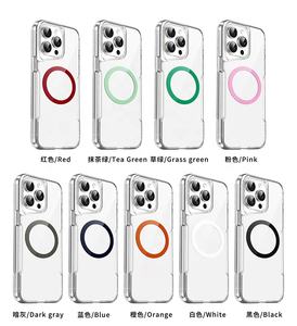 Anti-chute anti-rayures cristal lentille Protection sans fil charge Tpu magnétique transparent pour <span class=keywords><strong>Iphone</strong></span> 14 15 Pro Max étui - Product Image 6