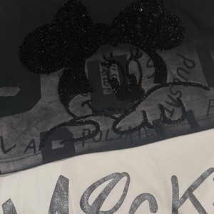 8061/FANMAJIALIE T-shirt da <span class=keywords><strong>donna</strong></span> in cotone stampato ricamato Mickey <span class=keywords><strong>Minnie</strong></span> a maniche corte vestibilità ampia traspirante Street Fashion - Product Image 6