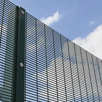 Clôture de sécurité en treillis soudé haute densité anti-coupure 358, clôture métallique antivol pour la sécurité des centrales électriques et des prisons