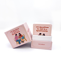 Cartes de jeu personnalisables en papier pour la Saint-Valentin avec boîte au design personnalisé, service OEM