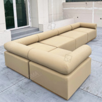 Usine Jardin Teck Canapé Villa En Bois Hôtel Patio Moderne L U Forme Modulaire Sectionnel Mobilier D'extérieur