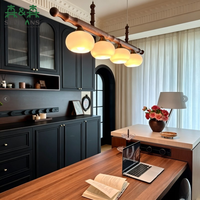 Buffet de haute qualité, meuble de salle à manger de luxe à la française avec rangement à vin éclairé par LED, OEM/ODM disponible