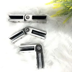 Adjustable Glass Clamp Stainless Steel Duplex 2205 For Staircase Balustrade Railing