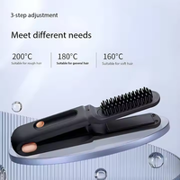 Sikat pelurus rambut Phenitech, sikat pelurus rambut ionik sisir pelurus rambut keramik Anti melepuh pemanasan cepat