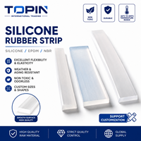 TOPIN CRM-A008 Bande d'étanchéité en caoutchouc silicone écologique sur mesure, profil d'extrusion EPDM NBR, bande d'étanchéité en caoutchouc flexible sur mesure