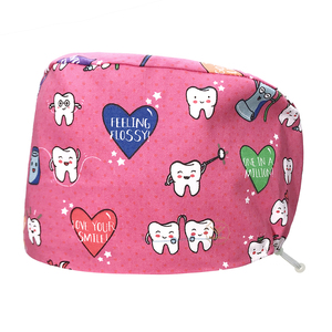 หมวกแก๊ปสำหรับผู้หญิงหมวกช่างเสริมสวยหลากสีเครื่องแบบพยาบาล - Product Image 2