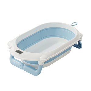SUNNUO Nuova <span class=keywords><strong>Vasca</strong></span> <span class=keywords><strong>da</strong></span> <span class=keywords><strong>Bagno</strong></span> Pieghevole Portatile <span class=keywords><strong>per</strong></span> Bambini in Materiale PP+TPE Sensibile alla Temperatura con Foro di Drenaggio - Product Image 6