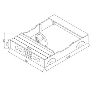 Di legno Cortile di Figura Dell'automobile Pagare <span class=keywords><strong>Sandpit</strong></span> Giocattoli Per Bambini All'aperto Sandbox Scavatrice per i bambini - Product Image 5