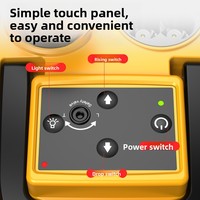 Cric hydraulique électrique au lithium 18 V de 5 tonnes, outil de levage portable d'urgence pour la route avec lumière LED pour SUV et camion