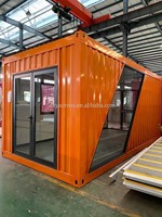 Kiosque modulaire pour café-restaurant Kiosques de luxe pour maison pliante Cabine modulaire préfabriquée Maison à capsules Mini magasin en conteneur