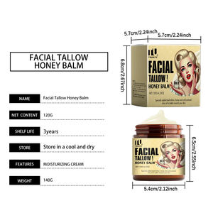 Çim beslenen güzellik cilt bakım ürünleri sığır Tallow ve bal nemlendirici cilt bakımı yüz vücut nemlendirici krem balsamı - Product Image 6