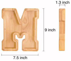 <span class=keywords><strong>Tirelire</strong></span> en bois personnalisable en gros, grande capacité, transparente, <span class=keywords><strong>avec</strong></span> lettres de l'alphabet à personnaliser, pour un design créatif - Product Image 5