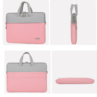 Sac à bandoulière pour ordinateur portable en tissu Oxford imperméable, avec fermeture éclair dorsale et design color-block, nouveau modèle pour ordinateurs portables