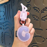 Snoep sleutelhanger Elegante leren hanger Strass hanger Fruithanger Elegante hanger Leren tasaccessoire Minimalistisch