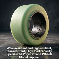 Roue motrice TCM en polyuréthane haute performance 380x165x246mm TCM FBR FBRH, pneu à serrage post-prise de force
