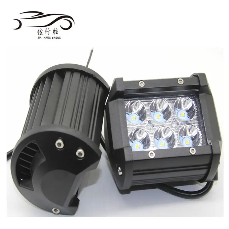 JHS High Power Led Car 18W Led Work Light Round Offroad Auto Led Work Light 6led Led Headlight Led Driving fendinebbia