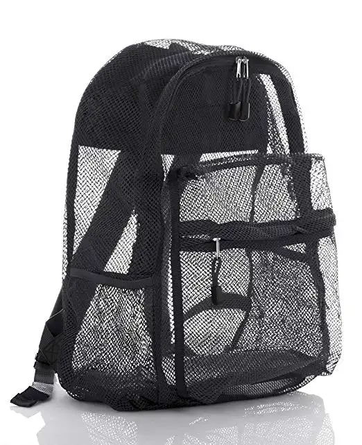 Doorzien School Student Mesh Boekentas Mesh Schooltas Heavy Duty Mesh Rugzak