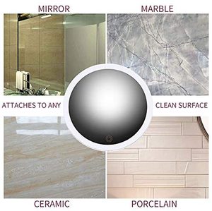 360 độ tự do xoay phòng tắm 10x Magnifying BRIGHT <span class=keywords><strong>Led</strong></span> Lights gương trang điểm với cốc hút - Product Image 4