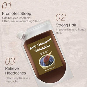 Etiqueta privada 100% Champú de Medicina China sin sulfato natural vegano Anti caída <span class=keywords><strong>del</strong></span> <span class=keywords><strong>cabello</strong></span> con aceite de argán - Product Image 4