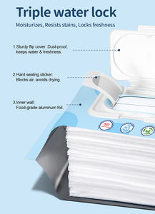 Toallitas húmedas de agua para limpieza facial Little Journey, toallitas húmedas para bebés, niños y adultos - Product Image 4