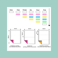 Papel Continuo 9.5x11 Pulgadas, 3 Copias, Papel Autocopiativo para Computadora 240x280mm, Papel NCR para Oficina y Escuela