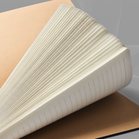 Cuaderno de Papel Kraft A4/B5/A5 en Oferta, Cuaderno de Dibujo y Escritura con Líneas, Cuadrícula y Páginas en Blanco, Encuadernación Cosida, Material de Oficina y Papelería Escolar