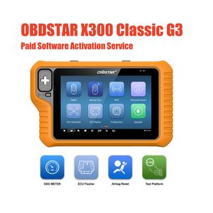 OBDSTAR X300 Classic G3 Calibración + Restablecimiento + ECU Flasher + Plataforma de prueba Servicio de activación de software pagado - Product Image 1