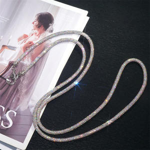 โซ่ประดับพลอยเป็นประกายวิบวับสายคล้องข้อมือโทรศัพท์มือถือสะพายไหล่สายคล้องโทรศัพท์มือถือเครื่องประดับจี้ - Product Image 4