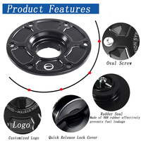 Nouveau bouchon de réservoir de carburant rapide DTRAD Billet avec clé de verrouillage pour moto R1100S/R1100RT/R1100RS/R850R et couvercle de protection de boîtier d'air