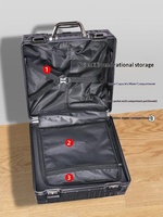 Maleta con Ruedas Giratorias de Aluminio de 18 y 20 Pulgadas, Unisex, con Candado TSA, Ruedas Silenciosas, Puerto de Carga USB, Carcasa Rígida, 4 Ruedas