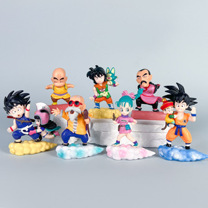 Set di Action Figure Anime Giapponese Dragonball Son Goku in Volo su Nimbus Master <span class=keywords><strong>Roshi</strong></span> sulla Nuvola Magica Giocattoli in PVC Regalo per Bambini - Product Image 1