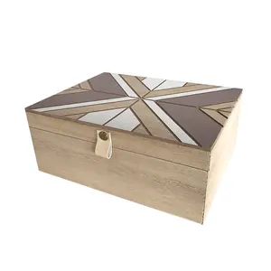 Красивый декоративный деревянный ящик, контейнер, декоративные красивые ящики для хранения с крышками