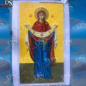 Customized Hand Cutting Religious Jesus Virgin Mary Church Wall Tiles Art Mosaic Mural Glass Stone Ceramic <strong>Marble</strong> and Tile Floor - Product Image 4