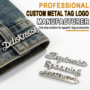 Etichette Personalizzate in Metallo Dorato con Incisione 3D per <span class=keywords><strong>Abbigliamento</strong></span>/Cucito, Clip per Borse, Etichette per Portafogli da Uomo - Product Image 5