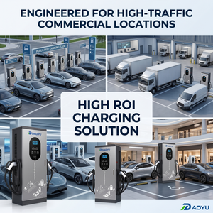 Prix usine RoHS FCC Station de recharge DC pour VE 120 kW, simple ou double pistolet, montage au sol, EVSE commercial pour parking public - Product Image 5