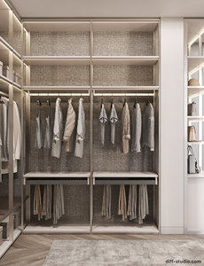 <strong>Cheap</strong> Open Style Armoire <strong>Wardrobe</strong> MDF <strong>White</strong> Lacquer <strong>Wardrobe</strong> Bedroom Wall <strong>Wardrobe</strong> Design - Product Image 5