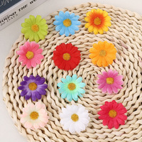 Bunga Daisy Buatan Kecil 4cm Grosir, Kepala Bunga Matahari Buatan DIY, Rangkaian Bunga Daisy Kecil untuk Karangan Bunga dan Hiasan Kepala