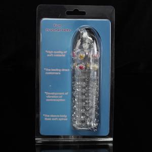 Manchon de pénis en cristal, préservatif sexy, extenseur, préservatif en TPE souple pour homme, pour l'agrandissement du pénis - Product Image 1