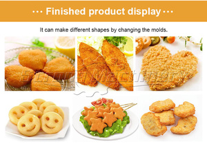 Línea de producción de máquina para hacer hamburguesas formando pepitas de pollo de alta eficiencia - Product Image 2