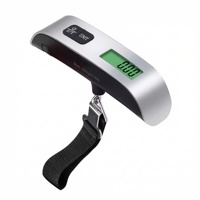 50kg/110lb crochet ceinture échelle LCD numérique balance électronique pour voyage valise bagages suspendus balances pesant tenu dans la main