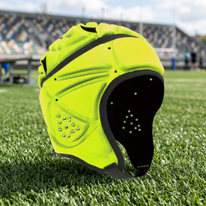 Casque de football américain léger et portable en EVA pour enfants - Coque souple, respirante et durable pour le rugby, le flag football, le patinage et les sports - Product Image 3
