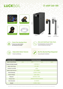 Chất Lượng Cao Hộ Gia Đình Điện Nước Nóng Vòi Nước Nhà Bếp Ngay Lập Tức Nóng Và Lạnh Nước Ngay Lập Tức Sưởi Ấm Vòi Nước Cho Nhà Bếp - Product Image 6