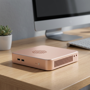 Aluminum <b>Mini</b> PC Intel Core i5 10 Core 16GB RAM 512GB SSD Windows 11 Dual Display HDMI VGA Small Form Factor Business <b>Desk</b> - Product Image 4