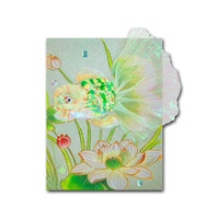 Peinture 3D originale transfrontalière de la marque STAR, motif fleurs et ruisseau de poissons, art sur toile fait main, impression UV, finition imperméable de haute qualité
