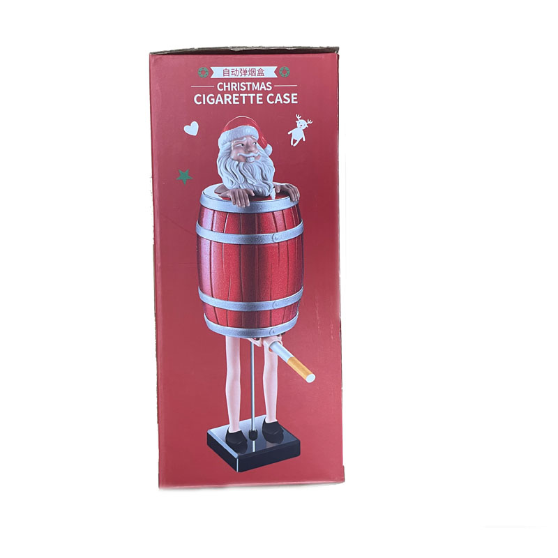 santa cigarette dispenser lidl Funny Santa Claus Cigarette Box Dispenser in Wooden Barrel
