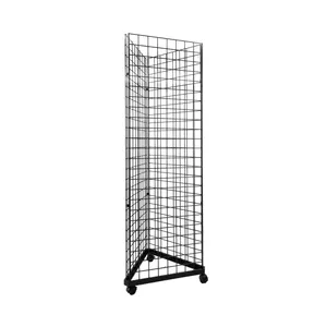 Factory Customized Gridwall Panel Display Stand Wall Organizer Grid Wall Panels Retail Display Rack Craft Show Wire Grid Wall