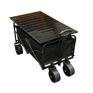 Chariot utilitaire d'extérieur au <span class=keywords><strong>meilleur</strong></span> <span class=keywords><strong>prix</strong></span> avec système de freinage et roues en PU de 10 pouces pour le camping et le shopping - Product Image 3