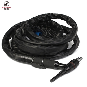 Antorcha de Soldadura Flexible BLACKWOLF, Soldador <span class=keywords><strong>TIG</strong></span> Refrigerado por Agua, <span class=keywords><strong>Pistola</strong></span> de Arco de Argón de Cerámica de Alta Calidad con Recubrimiento de Cobre, 500A DC, 100% de Funcionamiento - Product Image 1