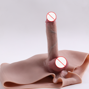 प्रीमियम थोक लेस्बियन स्ट्रैप-ऑन डिल्डो पहनने योग्य हाथी चमड़े के पैंट समलैंगिक सेक्स खिलौना - Product Image 4