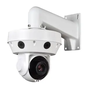 4 cái Ống kính cố định tự động theo dõi Microphone liên kết an ninh đa ống kính 30x zoom quang học toàn cảnh PTZ IP CCTV Camera 360